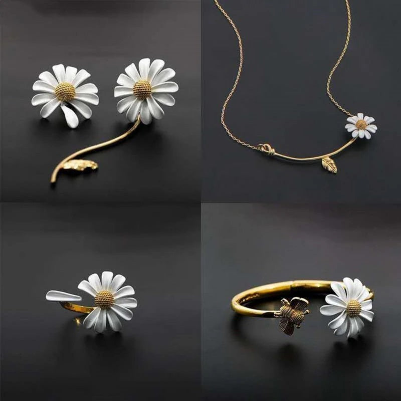 Korean Flowers Daisy Jewelry Collection
