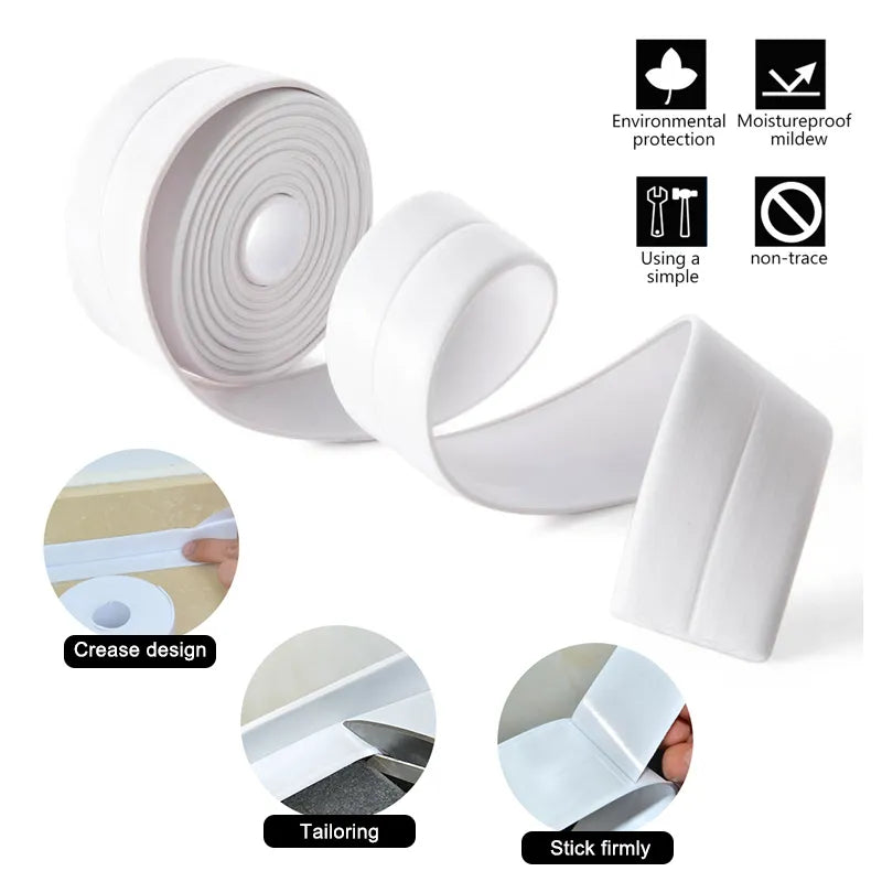 Bathroom Kitchen Self Adhesive Sealing Tape - Waterproof Wonder for Your Home