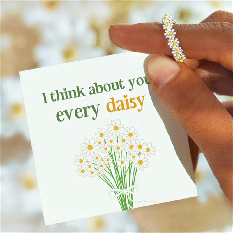 Sweet Daisy Flower Ring